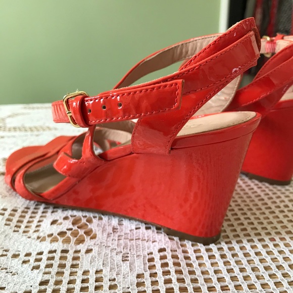 J. Crew Shoes - J Crew Woman’s Wedge Sandals in Orange, NWOT